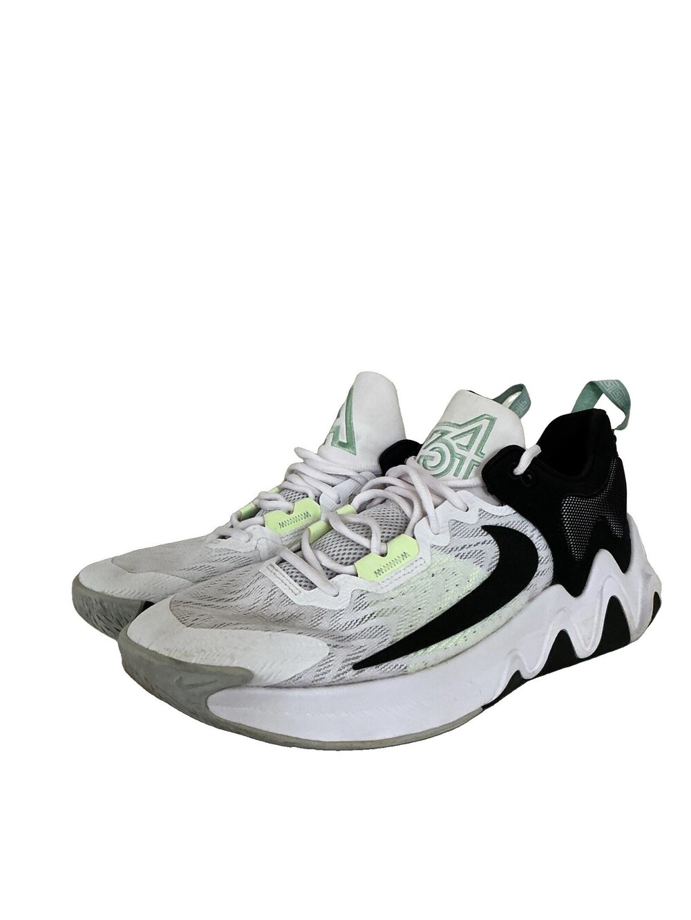 Nike Giannis Immortality 2 White/Black-Barely Volt Mens 12 DM0825-101 Shoes